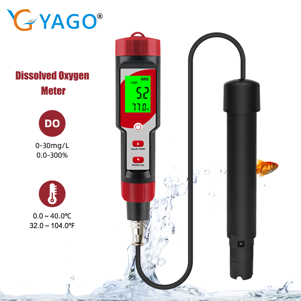 Marine Aquarium Hydrometer - Medidor digital de oxigênio dissolvido com