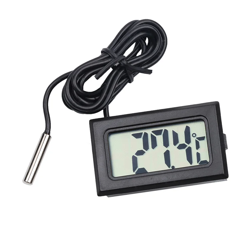 Marine Aquarium Hydrometer - Carro termômetro digital mini lcd temperatura