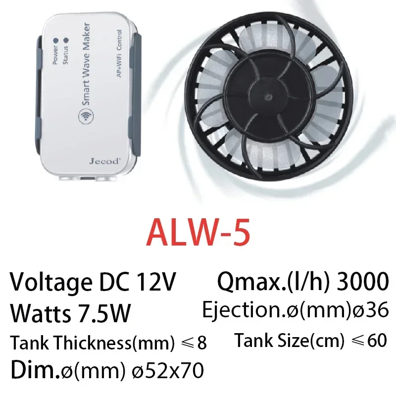 Jebao jecod nova série alw wif - Powerhead Wave Maker avaliação e preço